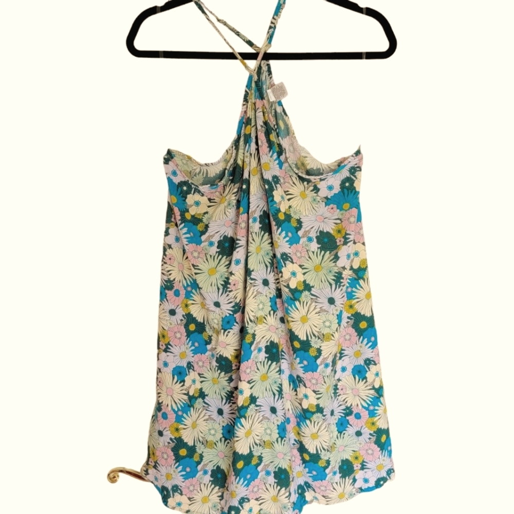 SO Women's XXL Green Floral Mini Dress. NWT